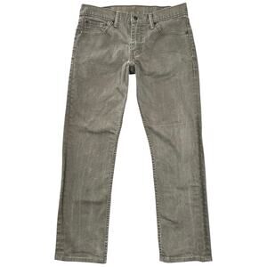 Levi’s 511 Slim Fit Jeans Gray Brown Wash Faded Stretch Denim Streetwear - 32x27